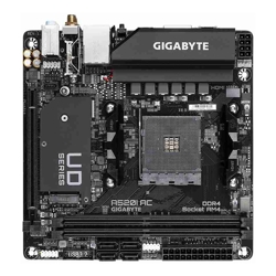 Gigabyte A520I AC 1.4 AMD Mini-ITX MB 2xDDR4 1xM.2 PCIE3.0 1xDP 2xHDMI  802.11ac WIFI RGB Fusion