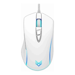 Audeeo Velocity Wired 7 Buttons Led Gaming Mouse White USB