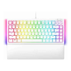 Razer BlackWidow V4 75%-Hot-swappable Mechanical Gaming Keyboard-White Edition-US Layout-World Packaging