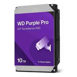 WD Western Digital WD102PURP Purple Pro 10TB 3.5" Surveillance HDD 7200RPM 256MB SATA3 265MB/s 550TBW 24x7 64 Cameras AV NVR DVR 2.5mil MTBF 5yrs