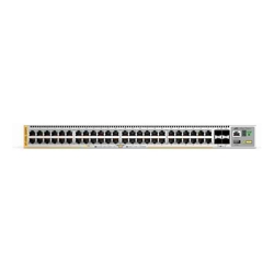 Allied Telesis 48-port PoE+ 10/100/1000T stackable L3 switch with 4 x SFP+ ports and 2 fixed power supplies AU Power Cord