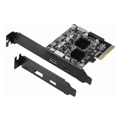 Simplecom EC315 PCIe x4 to 4-Port USB 3.2 Gen II 10Gbps Type-C and Type-A with Front Panel USB 3.0 and USB-C Key-A Expansion Card