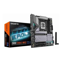 Gigabyte Z890 EAGLE WIFI7 MB Z890 ATX 4x DDR5 1x PCI-E 5.0 x16 4x M.2 4x SATA3 5x USB 3.2 1x USB4 Type-C with DP-Alt DisplayPort 2.1 WIFI 7 BT v5.4 2.5GbE 3 Year Warranty
