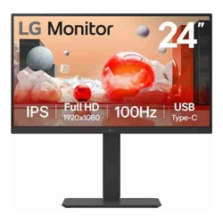 LG 23.8" (16:9) FHD IPS HDMI DP USB-C (65W) DAISY CHAIN KVM 3YR