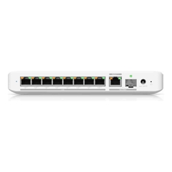 Ubiquiti | USW-Flex-2.5G-8-PoE | UniFi Compact 8 Port Gigabit Desktop PoE Switch 8 x 2.5G PoE++ ports 1 x 10G PoE+++ input port for power / SFP+ port combo
