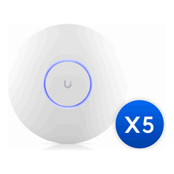 Ubiquiti UniFi WiFi 7 AP,5 Pack ,Ceiling-mount, AP 6 GHz Support, 2.5 GbE Uplink, 9.3 Gbps Over-the-air Speed,PoE+ Power,300+ Connect Device, 2Yr Warr