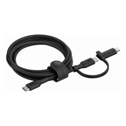 Belkin BoostCharge Pro 2-in-1 Cable With USB-C and Lightning Connector Black (CAC003fq1.5MBK) 480Mbps Lightning Connector Adaptor2 Years Warranty