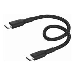 Belkin 15cm USB-C TO USB-C BOOSTCHARGE CABLE BRAIDED BLACK