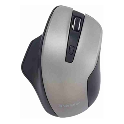 Verbatim Silent Ergonomic Wireless LED Mouse Graphite