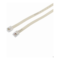 4Cabling 2m Line Cord RJ12 to RJ12 | Beige