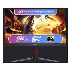 AOC 27" IPS LCD W-LED 16:9, 4K 3840 x 2160 UHD HDR10 Speakers HDMI 2.1 x 2 DisplayPort 1.4 x 1  HDR400