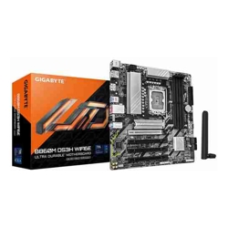 Gigabyte GA-B860M-DS3H-WIFI6E 1.0, Micro ATX, Intel LGA 1851, 4xDDR5, 2xM.2, 4xSata 6Gbps, Raid, PCIe, 1xHDMI, 2xDP, Wireless AX+Bluetooth, 3 Year Warranty