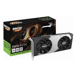 Inno3D nVidia GeForce RTX 5070 TWIN X2 OC 12GB GDDR7 2542 MHz Boost Clock RAM 28 Gbps 3x DP 1xHDMI 250x116x41mm