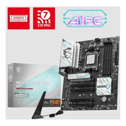 MSI B840 GAMING PLUS WIFI, AM5, 4x DDR5 256GB, 1x HDMI, 4x PCI-E x16 slot, 3x M.2, Wi-Fi 7