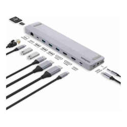 COMSOL DUAL MONITOR USB-C 12 PORT DOCKING STATION