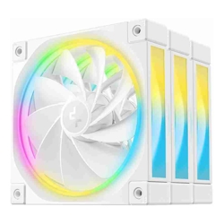 Deepcool FL12R White 120mm (3-Pack)  Unique Addressable RGB  High Performance Fans  Low Noise 4-pin PWM Fluid Dynamic Bearing