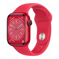 Apple Watch Series 8 (GPS + Cellular) - 41mm Aluminium - Red with Red Sport Band (Refurbished)