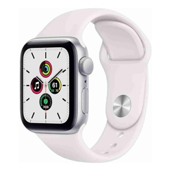 Apple Watch SE 2 (GPS) - 40mm Aluminium - Silver with White Band (Refurbished)