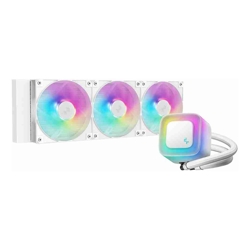 Deepcool LE360 WH V2 WhiteLiquid Cooler 360 mm 6th Gen Pump up to 3400 PWM Hydro Bearing IntelLGA1851/1700/1200/1151/1150/1155 AMDAM5/AM4