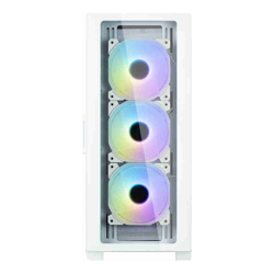 Zalman I3 NEO TG WHITE, Mid-Tower, Tempered Glass, Drive Bays: 2x3.5"/2.5", 3x2.5", Expansion Slot: 7, Motherboard Support: ATX/mATX/Mini-ITX, Pre-Installed Fan: 4x120mm, ARGB, White, 1 Year Warranty