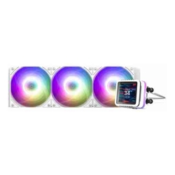 Zalman ALPHA2 DS A36 WHITE CPU Liquid Cooler with 2.73'' IPS LCD Screen 3x120mm ARGB Fan Socket: Intel LGA 1851/1700/1200/115X AMD AM5/AM4 5 Year Warranty