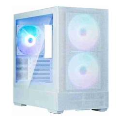Zalman P30 AIR WHITE Mini-Tower Tempered Glass Drive Ways: 2x Combo (3.5" or 2.5") 3x 2.5" Expansion Slot: 5 Motherboard Support: mATX / Mini-ITX Pre-Installed Fan: 3x 140mm ARGB 1 Year Warran