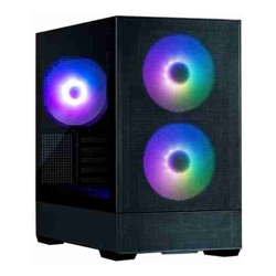 Zalman P30 AIR BLACK Mini-Tower Tempered Glass Drive Bays: 2x Combo (3.5" or 2.5") 3x 2.5" Expansion Slot: 5 Motherboard Support: mATX / Mini-ITX Pre-Installed Fan: 3x 140mm ARGB 1 Year Warran