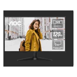 AOC 27" 120Hz 1920 x 1080 (FHD), 300 cd/m2,  VGA x 1, HDMI 1.4 x 1 1ms AdaptiveSync  IPS Monitor. Office and Home. 2025