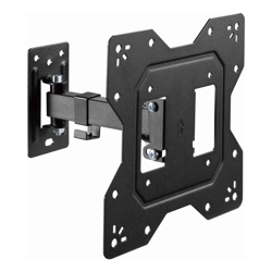 Brateck BrateckEconomical Full-Motion TV Wall Mount For 23"-43" Fit Curved TV up to 30KG VESA 100x100100x200200x100200x200 Fine Texture Black