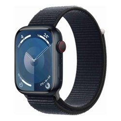 Apple Watch Series 9 (GPS + Cellular) - 45mm Aluminium - Midnight with Midnight Sport Loop (Refurbished)