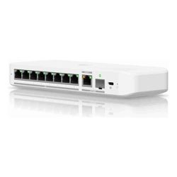 Ubiquiti Flex 2.5G Flexible 8-port 2.5 GbE Switch10 GbE RJ45/SFP+ Combination Uplink Port Powered With USB-C /PoE+ adapter 2 Yr Warr