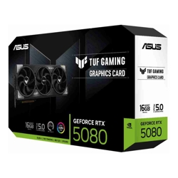 ASUS nVidia GeForce TUF-RTX5080-16G-GAMING 16GB GDDR7 PCI Express 5.0 256-bit OC mode: 2640 MHz