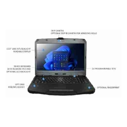 DURABOOK S15, 15" FHD, Intel Core i5-1235U, Windows 11, 8GB RAM, 256GB PCIe SSD,Wi-Fi 6E, Bluetooth v5.3, 2MP Front Camera, 3 year Warranty