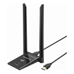 Simplecom NW628v2 AX1800 Dual Band WiFi 6 USB Adapter with 2x 5dBi High Gain Antennas