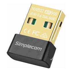 Simplecom NW802 AX900 Dual Band Wi-Fi 6 USB Wireless Nano Adapter