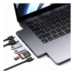 Satechi USB C Hub Multiport Adapter Pro Slim, 7 in 1 Dongle for MacBook Pro/Air M2 with USB 4 Port, 4K HDMI Resolution, USB3.2 Gen 2, SD/TF Card Reader, and 100W USB C PD 12 Mth Wty (Refurbished)