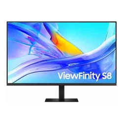 Samsung 37" ViewFinity S8 UHD 4K 3840x2160 HDR10 16:9 60Hz 5ms 350 cd/ VA DP HDMI USB-C HUB LAN HAS Tilt Swivel VESA Gaming Monitor Black 3YR