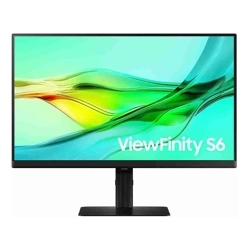 Samsung 23.8"/24" S6 ViewFinity 100Hz QHD IPS Monitor 2K 2560x1440 16:9 5ms Height Adjust Tilt Swivel Pivot DP1.4 HDMI USB-C HUB LAN HAS HDR10 VESA 3Y