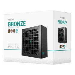 DeepCool PF500X 500W Gamer Storm 80+ Bronze/ Cybenetics ATX Power Supply 120mm Fan, Japanese  Taiwanese Capacitors, DC to DC, ATX12V V2.52