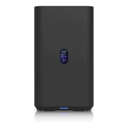 Ubiquiti UNAS 2 Black UniFi Network Attached Storage (2)3.5" HDD Bays 2.5 GbE Networking USB-C Connectivity PoE++ Adapter All In Compact Foot.