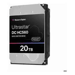 Western Digital WD Ultrastar DC HC560 20TB 3.5" SATA 7200 RPM  Cache 512MB 5-year limited warranty WUH722020BLE6L4 0F38785 (Base SE)