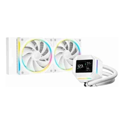 DeepCool LM240 WH ARGB Liquid Cooler With Mini LCD Screen IntelLGA1851/1700/1200/1151/1150/1155 AMDAM5/AM4