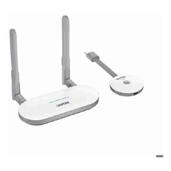 Unitek Wireless HDMI Transmitter & Receiver Kit 1920, *1080@60Hz, Up to 50M, Max. Gift Box. Network:2.4G+5G, Android/ Windows/ iOS/ Mac,  White
