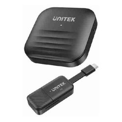 Unitek USB-C Wireless HDMI Extender Kit Max. 1920 *1080@60Hz Up to 50M Gift Box Network: 2.4G+5G Android / Windows / iOS/ Mac Black