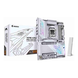 Gigabyte X870E A PRO X ICE: AM5 DDR5 256GB ALC1220 5GbE LAN Q-Flash Smart Backup GCC ATX Win11 Ryzen 7000-9000