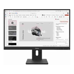 Lenovo ThinkVision E22-40 21.5-22" FHD IPS Monitor 1920x1080 100Hz 16:9 Anti-Glare Height Adjustable Tilt Swivel Pivot VGA DP HDMI VESA 3yr wty Black