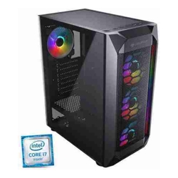 Cougar MX410 MESH-G RGB Custom Gaming Desktop PC i3-8100 @ 3.40GHz 8GB RAM 256GB SSD + 500GB HDD Win11 12 Mth Wty