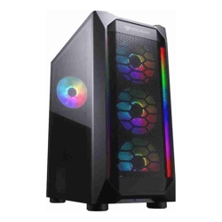 Cougar MX410 MESH-G RGB Custom Gaming Desktop PC i3-8100 @ 3.40GHz 8GB RAM 256GB SSD + 500GB HDD Win11 12 Mth Wty