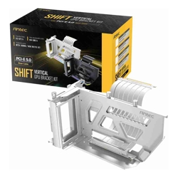 Antec AT-ARCVB-W190-A-PCIE5 SHIFT ARGB White PCI-E 5.0, 190mm riser, ARGB, PCIe 5.0 x16, fits up to 3-slot GPUs, 284-337mm size, 1Y warranty
