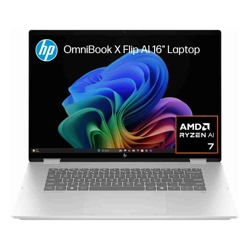 HP OmniBook X FlipNGAI 14 Windows 11 Home 14in Touch screen AMD Ryzen AI 7 16GB RAM 512GB SSD 2K Glacier silver
